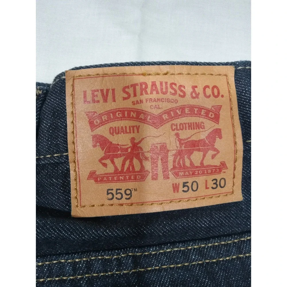 Levi's Men's Big 559 Loose Fit Straight Denim Blue‎ Jeans 50x26